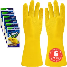 840362810189 STEADMAX Cleaning Gloves Natural Rubber Dish