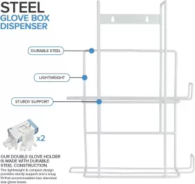 313027310336 STOCK YOUR HOME Glove Box Dispenser Holder Wall #2