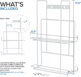 313027310336 STOCK YOUR HOME Glove Box Dispenser Holder Wall #3