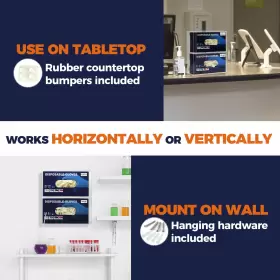 Glove-box-dispenser STORAGE STANDARD Double Holder Wall Mount #3