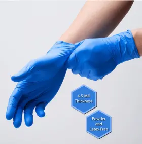 810111700320 STRONG FLEX Box Nitrile Exam Gloves Ambidextrous #3