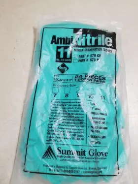 570-GR SUMMIT GLOVE Ambinitrile Examination Gloves Mil