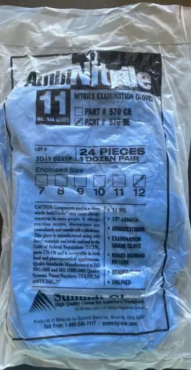 570BL SUMMIT GLOVE Ambinitrile Nitrile Exam Gloves