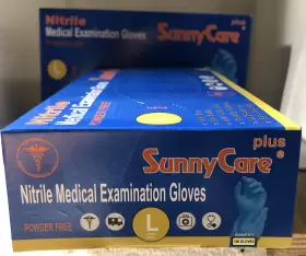 8203-1BX SUNNYCARE Nitrile Exam Gloves Powder Chemo Latex #3
