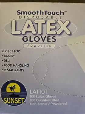 LAT101 SUNSET Latex Gloves Box #3