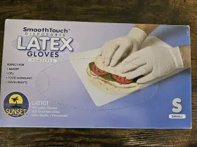 LAT101 SUNSET Latex Gloves Box