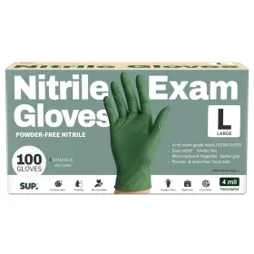 810160183372 SUP Powder Nitrile Gloves Food Safe Latex