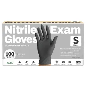 810160183433 SUP Nitrile Exam Gloves Powder Latex Food Safe