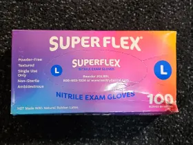 851309000280 SUPER FLEX Nitrile Powder Exam Gloves