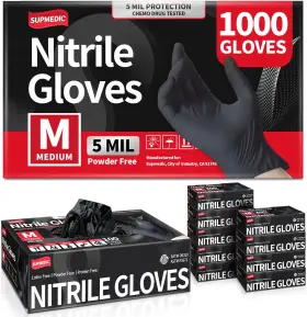 313040860849 SUPMEDIC Nitrile Exam Glove Mil Powder Latex