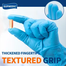 445015331368 SUPMEDIC Medical Nitrile Exam Gloves Latex Food #3