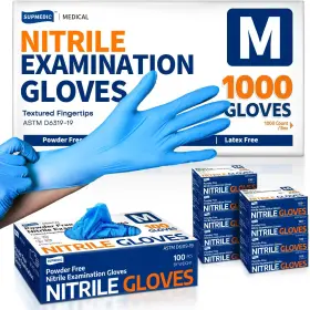 445045016013 SUPMEDIC Medical Nitrile Exam Gloves Latex Food