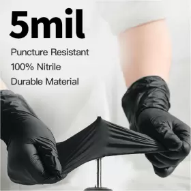 696395041652 SUPMEDIC Nitrile Exam Glove Mil Powder Latex Me #2