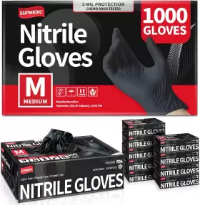 696395041652 SUPMEDIC Nitrile Exam Glove Mil Powder Latex Me