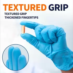 705353779619 SUPMEDIC Nitrile Exam Gloves Latex Powder Food #3