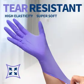 711181658651 SUPMEDIC Nitrile Exam Gloves Powder Latex Food #2