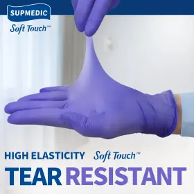 744759701091 SUPMEDIC Nitrile Exam Gloves Powder Latex Food #2