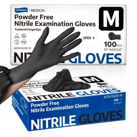 810160180258 SUPMEDIC Medical Nitrile Exam Gloves Mil Powder