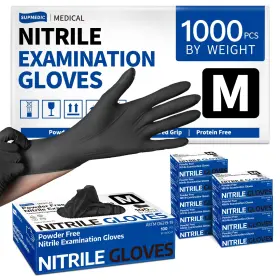 SKF-BLACK-1000 SUPMEDIC Disposable Nitrile Gloves Chemical