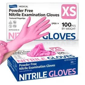810160180357 SUPMEDIC Medical Nitrile Exam Gloves Mil Powder