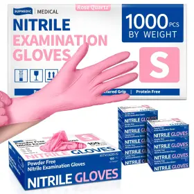 Skf-pink SUPMEDIC Nitrile Exam Mil Powder Food Safe Medical