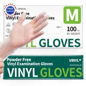 Ssv-clear SUPMEDIC Disposable Exam Gloves Powder Medical