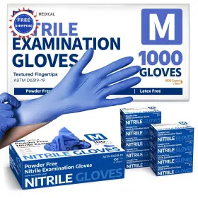 810160182641 SUPMEDIC Medical Exam Gloves Nitrile Powder Food