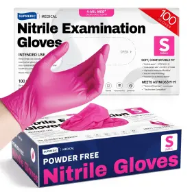 810160183044 SUPMEDIC Nitrile Exam Gloves Mil Powder Latex