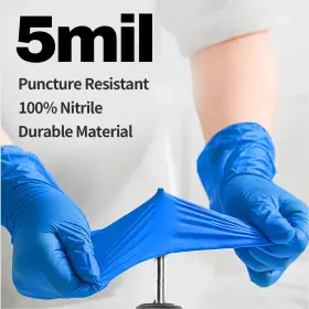 850049592215 SUPMEDIC Nitrile Exam Mil Latex Food Safe Glove #2