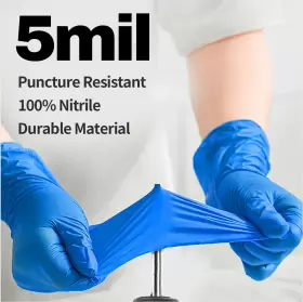 850049592222 SUPMEDIC Nitrile Exam Gloves Mil Powder Latex #2