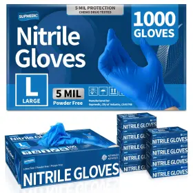 850049592239 SUPMEDIC Nitrile Exam Gloves Mil Powder Latex