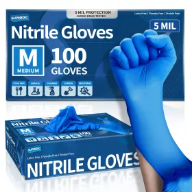 850049592260 SUPMEDIC Nitrile Exam Gloves Mil Powder Chemo