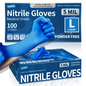 850049592277 SUPMEDIC Nitrile Exam Gloves Mil Powder Chemo