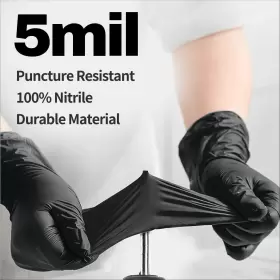 850049592338 SUPMEDIC Nitrile Exam Glove Mil Powder Latex Me #2