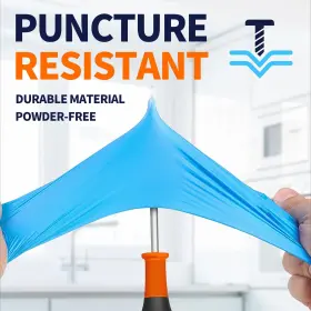 850049592451 SUPMEDIC Nitrile Exam Glove Mil Disposable Lat #2
