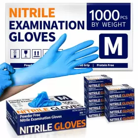 850049592475 SUPMEDIC Nitrile Exam Gloves Latex Powder Food