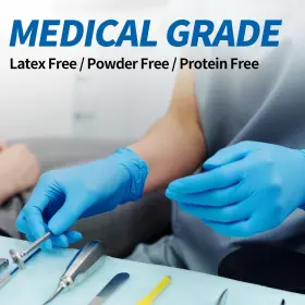 850049592673 SUPMEDIC Medical Exam Gloves Mil Powder Latex #3
