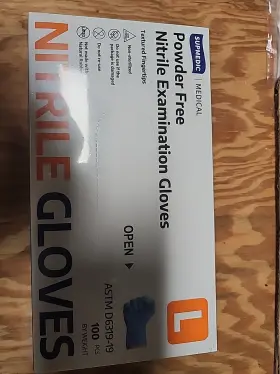SKF01304 SUPMEDIC STORE Powder Medical Nitrile Exam Gloves