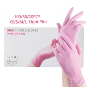 313087837804 SUPREME-GOODSOUTLET Light Pink Disposable Gloves #2