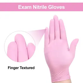 810112472110 SWIFTGRIP Pink Disposable Gloves Medical Exam #2