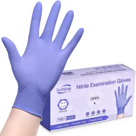 810112473582 SWIFTGRIP Disposable Nitrile Exam Gloves Box