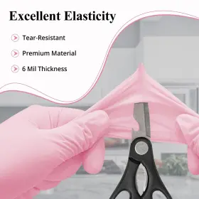 810112474800 SWIFTGRIP Disposable Nitrile Gloves Cherry Cuff #3