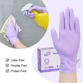 810112475340 SWIFTGRIP Disposable Nitrile Exam Gloves Meduim #3
