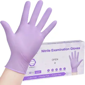 810112475340 SWIFTGRIP Disposable Nitrile Exam Gloves Meduim