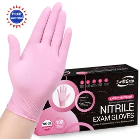 EN35PD3 SWIFTGRIP Nitrile Gloves Disposable Mil Pink Box