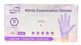 EN35QD1 SWIFTGRIP Powder Nitrile Glovess Box Disposable Lilac