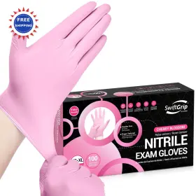 EN45PD3 SWIFTGRIP Nitrile Exam Gloves Mil Cherry Blossom Food
