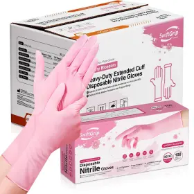 TN72PD1 SWIFTGRIP Disposable Nitrile Dishwashing Gloves Cuff