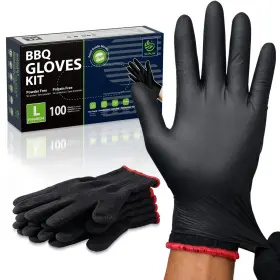 FN44KD4-TK100-K-B SWIFTLITE Bbq Gloves Heat Liners Disposable