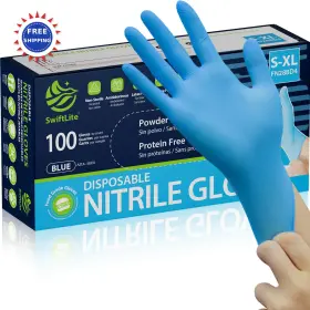FN28BD3 SWIFTLITE Nitrile Gloves Disposable Food Safe Latex